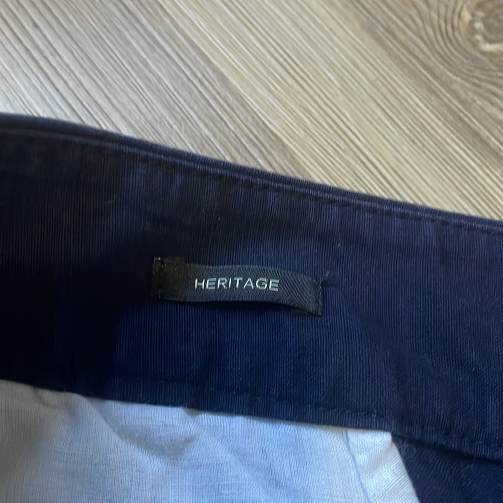 Talbots Heritage Straight Leg Chinos Pants Navy Size 6 Casual Travel Neutral - Picture 5 of 13